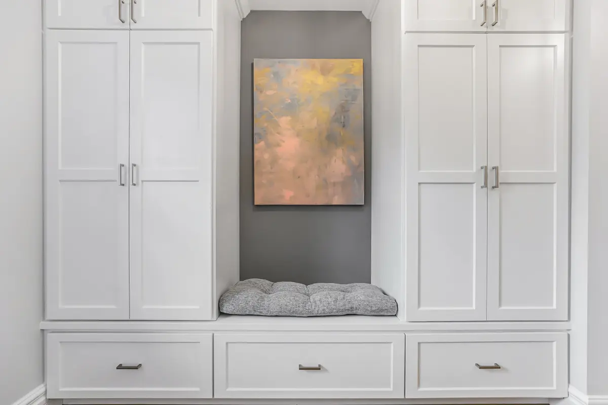 Mudroom bench, storage and finished trim from the BL Renovations gallery